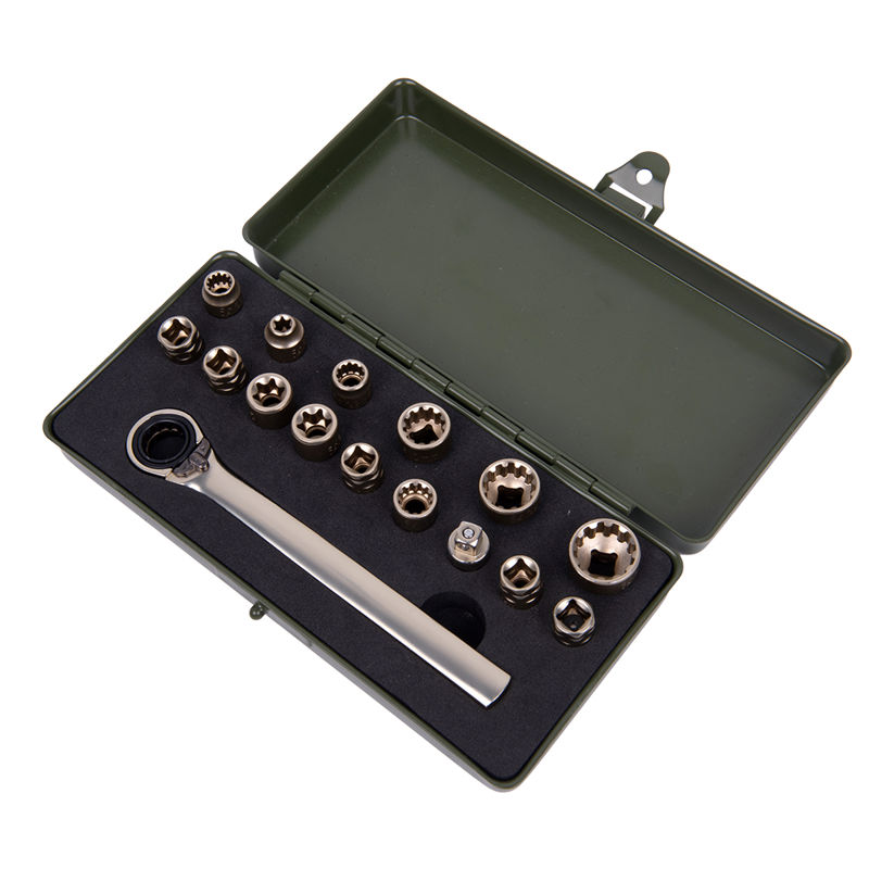 HT-07 1/4 inch low profile ratchet sockets tool kits
